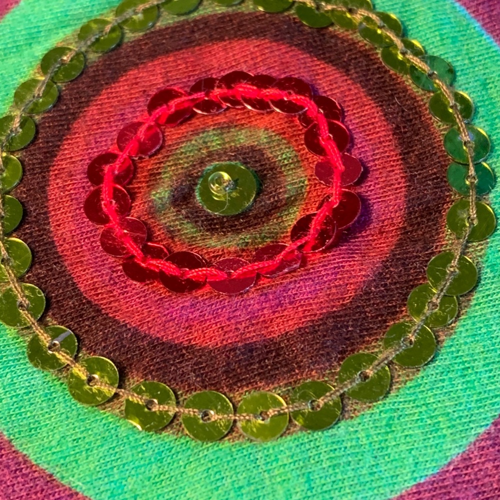 Desigual Red and Green Dress - Picture 3 of 12
